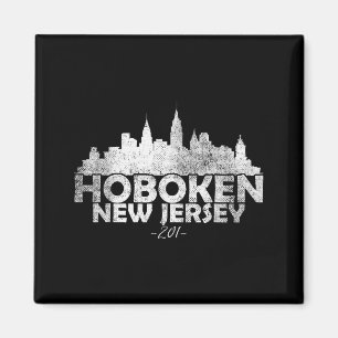 Hoboken New Jersey Nj _ Skyline  Magnet