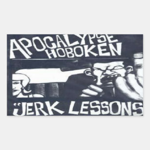 hoboken rectangular sticker