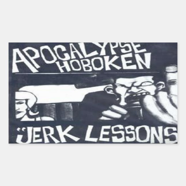 hoboken rectangular sticker (Front)
