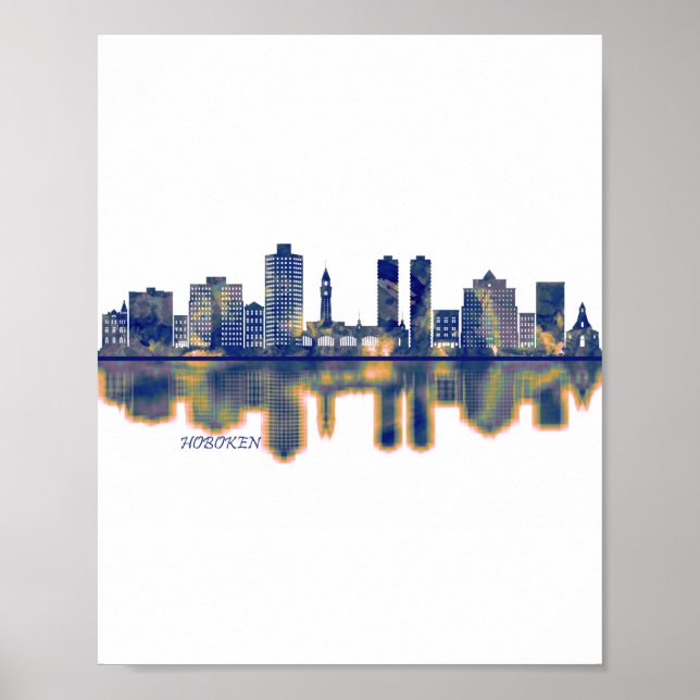 Hoboken Skyline Poster (Front)