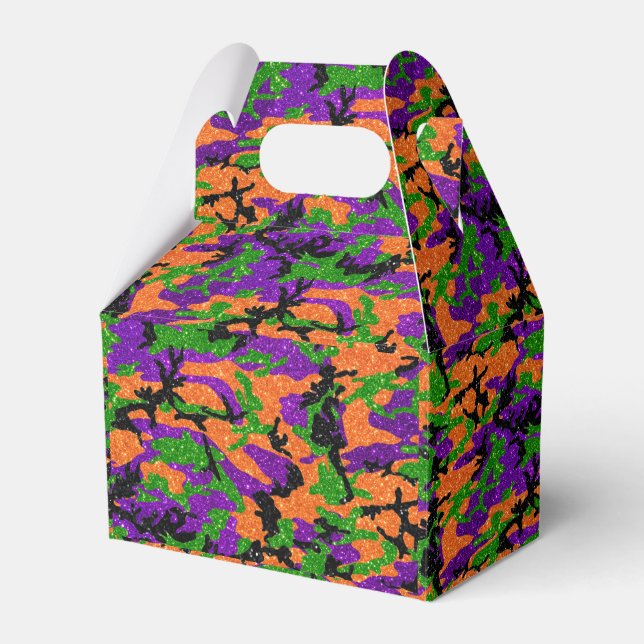 HOC Monster Glitter Halloween Edition Camo Favour Box (Front Side)