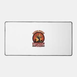 Hocas Pocus Everybody Focus Spooky Tree Witch Cat Desk Mat