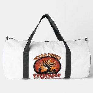 Hocas Pocus Everybody Focus Spooky Tree Witch Cat Duffle Bag
