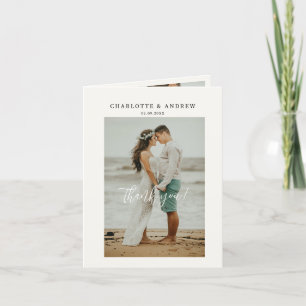 Hochzeitshandschrift Danke 3 Fotos Thank You Card