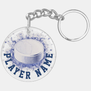 Hockeky Puck, Ice Hockey Key Chain