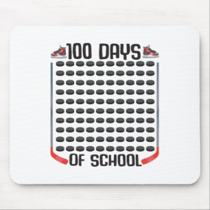 Hockey 100 Days Of School Sports Boys Girls Costum Mouse Mat