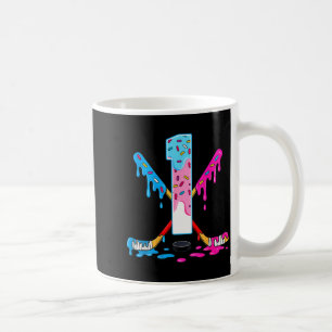 Hockey 1 Years Old Ice Cream Drip 1st Birthday Kid Coffee Mug