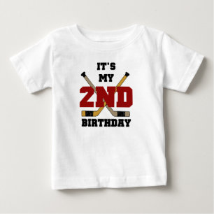 Hockey 2nd Birthday Baby T-Shirt