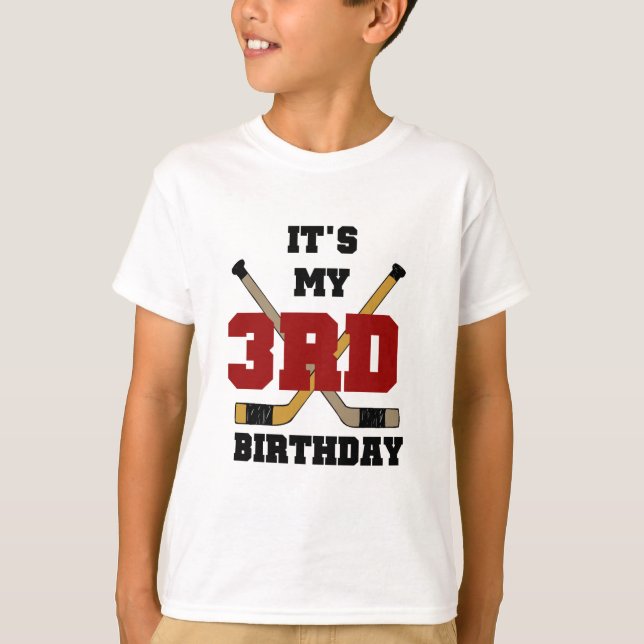 Hockey 3rd Birthday Tshirts and Gifts (Front)