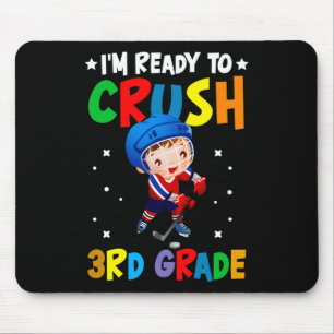 Hockey 3rd Grade Back To School Boys Kids Girls Te Mouse Mat