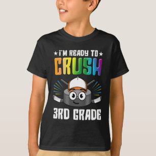 Hockey 3rd Grade Back To School Boys Kids Girls Te T-Shirt