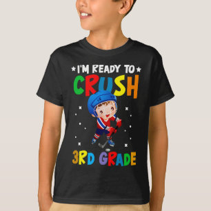 Hockey 3rd Grade Back To School Boys Kids Girls Te T-Shirt