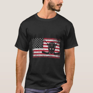Hockey 4th Of July American Flag Patriotic Usa Men T-Shirt