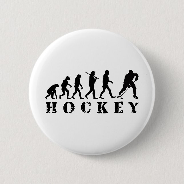 Hockey 6 Cm Round Badge (Front)