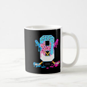 Hockey 8 Years Old Ice Cream Drip 8th Birthday Kid Coffee Mug