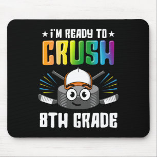 Hockey 8th Grade Back To School Boys Kids Girls Te Mouse Mat