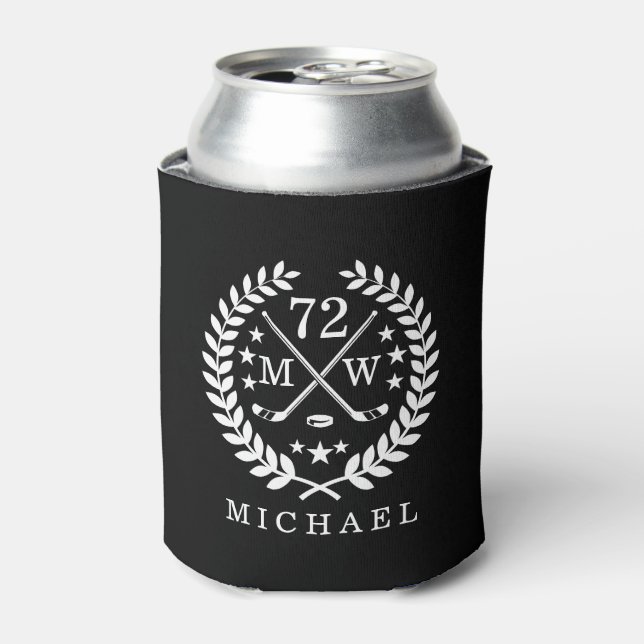 Hockey ALL-STAR Personalised Initials and Name Can Cooler (Can Front)