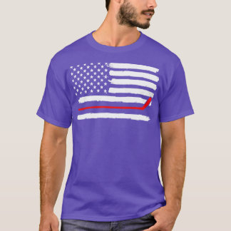 Hockey American Flag 1 T-Shirt