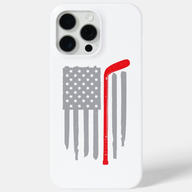 Hockey american flag Case-Mate iPhone case (Back)