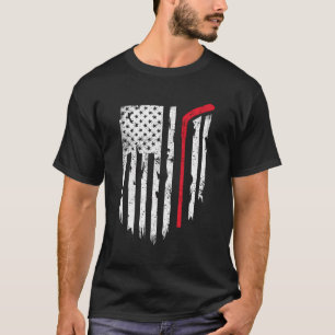 Hockey American Flag Hockey For Men Women Kids Ame T-Shirt