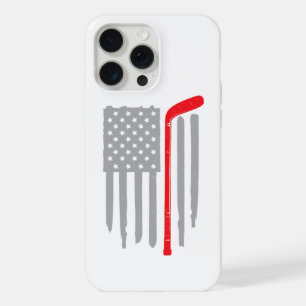 Hockey american flag iPhone 15 pro max case