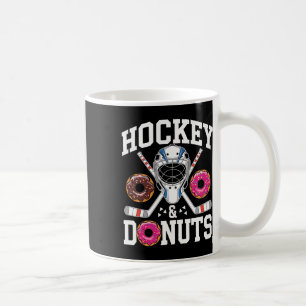 Hockey And Donuts Funny Sports And Snack  Coffee Mug