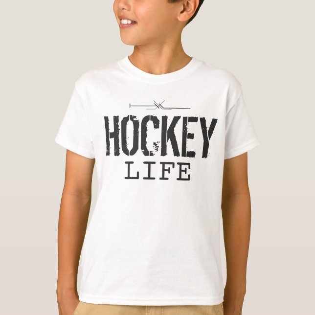 hockey and life put together T-Shirt (Front)