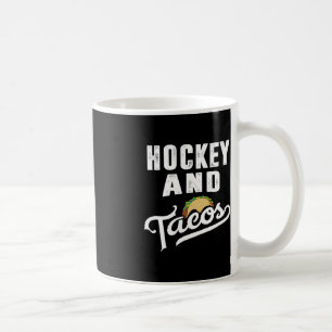 Hockey and Tacos Dad Boys Kids Ice Player Taco Gif Coffee Mug