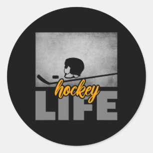 Hockey Apparel - Hockey Ice Hockey Player Gift 2 Classic Round Sticker