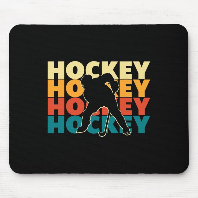 Hockey Apparel - Hockey  Ice Hockey Player Gift  2 Mouse Mat (Front)