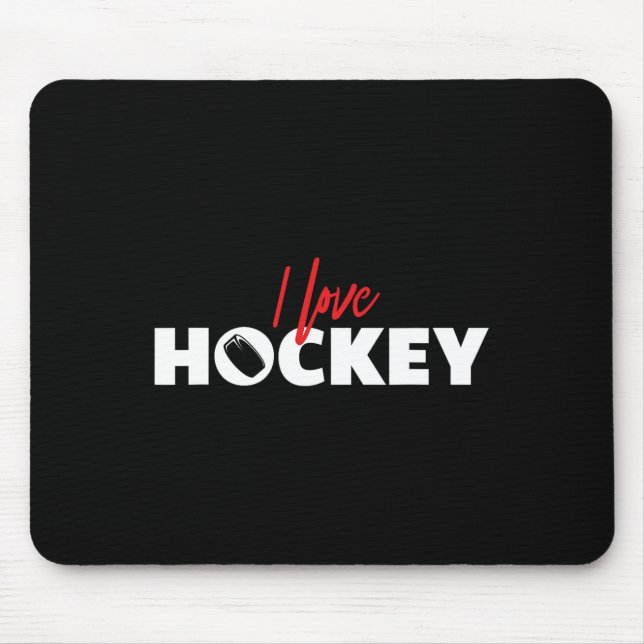 Hockey Apparel - Hockey  Ice Hockey Player Gift  2 Mouse Mat (Front)