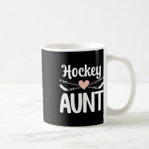 Hockey Aunt Of A Hockey Player Cute Ice Hockey Aun Coffee Mug
