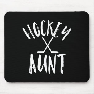 Hockey Aunt Sports Fan  Cheer Vintage Gift  Mouse Mat