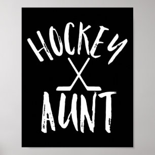 Hockey Aunt Sports Fan  Cheer Vintage Gift  Poster