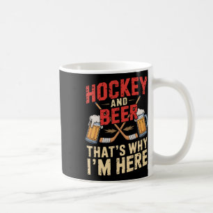 Hockey Beer For Men Funny Gift Idea Coffee Mug