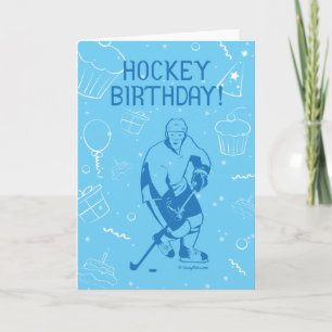 Hockey Birthday! Greeting Card - Male