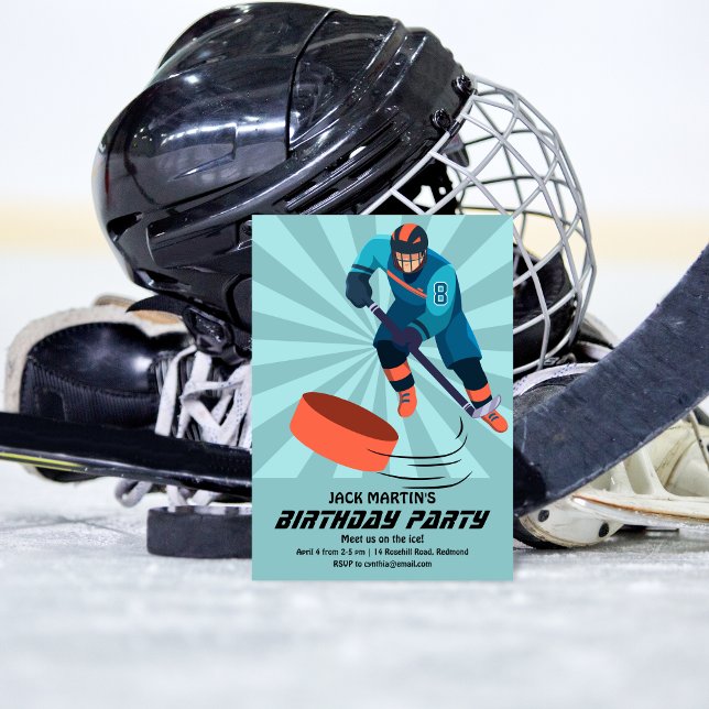 Hockey Birthday Invitation (Creator Uploaded)