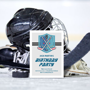 Hockey Birthday Invitation