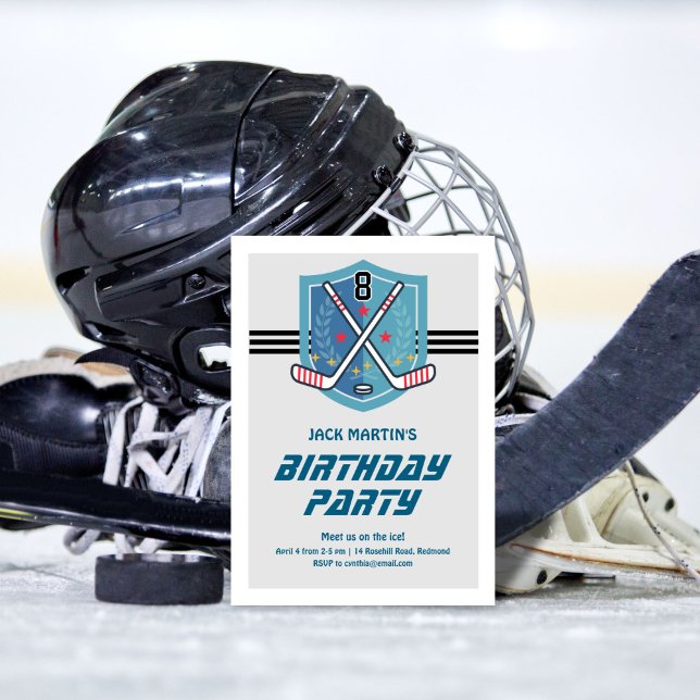 Hockey Birthday Invitation (Creator Uploaded)
