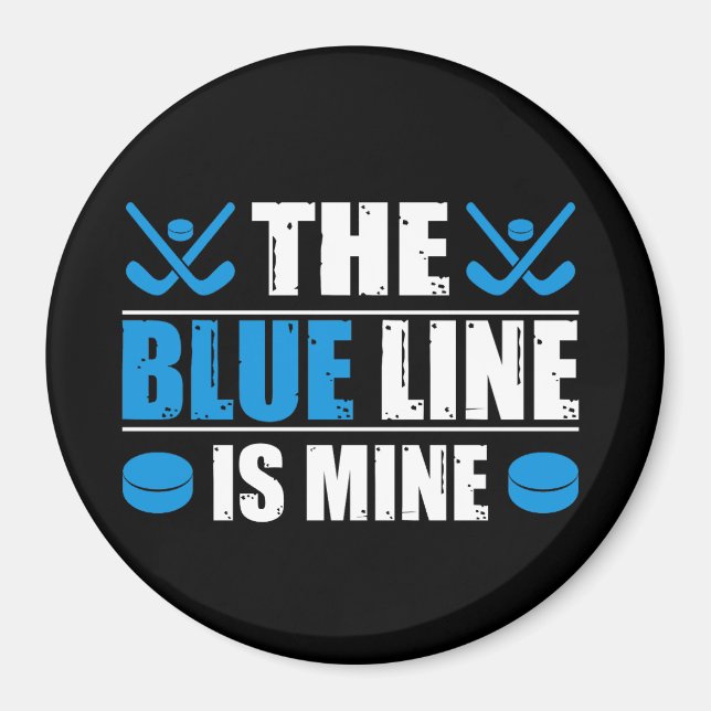 Hockey Blue Line Magnet (Front)