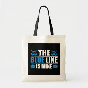 Hockey Blue Line Tote Bag