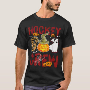 Hockey Boo Crew Halloween Players Coach Match  T-Shirt
