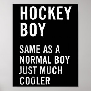 Hockey Boy Definition Funny  Poster