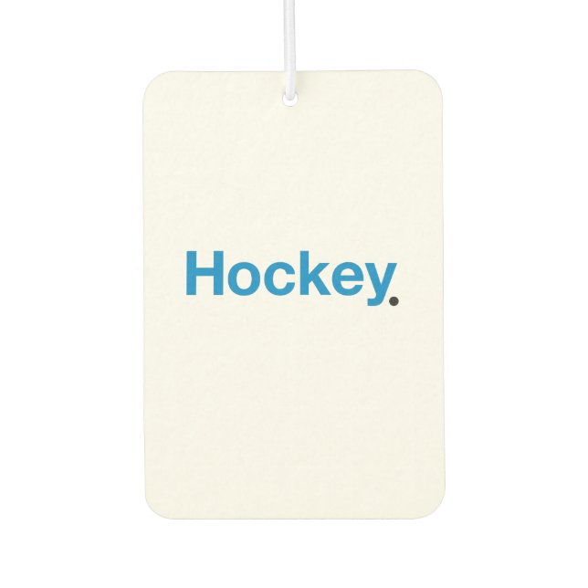 Hockey Car Air Freshener (Front)