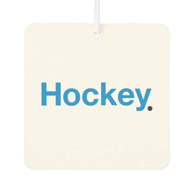 Hockey Car Air Freshener (Front)