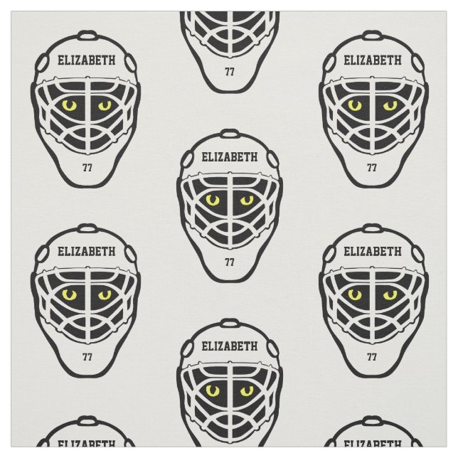 Hockey Cat Eyes Helmet Fabric (Swatch)