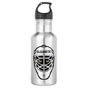 Hockey Cat Eyes Helmet Water Bottle