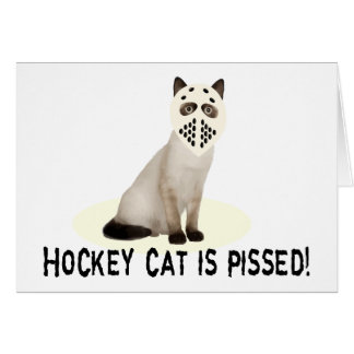 Hockey Cat Pissed