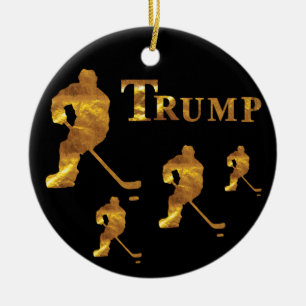 Hockey ceramic tree decoration