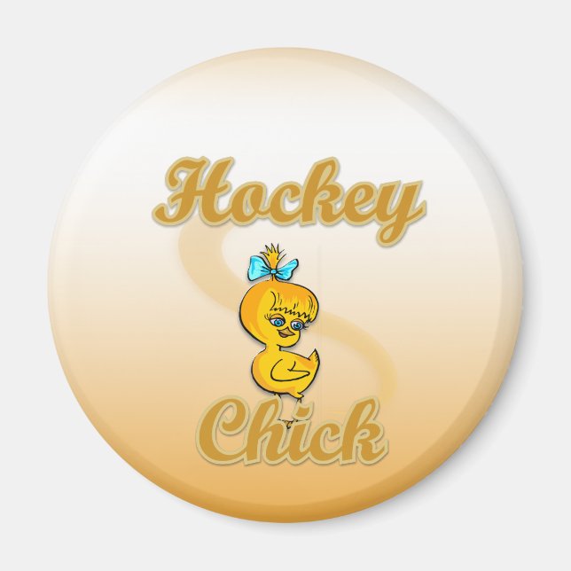 Hockey Chick Magnet (Front)